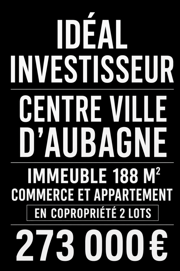 Offres de vente Immeuble Aubagne 13400